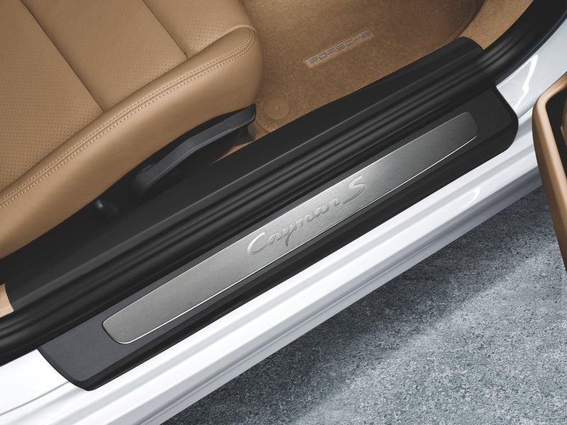 Porsche Door Entry Guards In Stainless Steel - 98755198017 - 987 06-12 98755198017