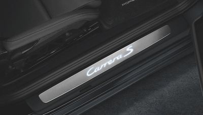 Porsche Door Entry Guards In Stainless Steel - 99104480040 - 991 12-18 99104480040