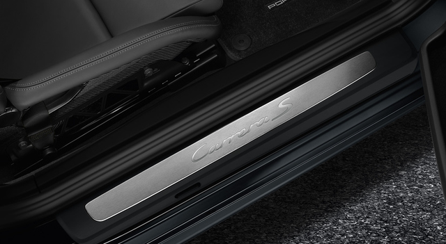 Porsche Door Entry Guards In Stainless Steel - 99104480000 - 991 12-18 99104480000