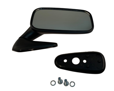 Porsche Door Mirror - Right - Black - 911 | 1972-1973 911-731-014-06