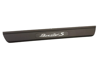 Porsche Door Sill Plate Boxster S Black - Boxster 00-04 98655130300A03