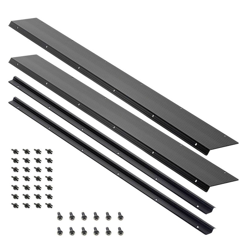 Porsche Door Threshold And Carpet Trim Set - Black - 914 70-76 914-551-138KIT