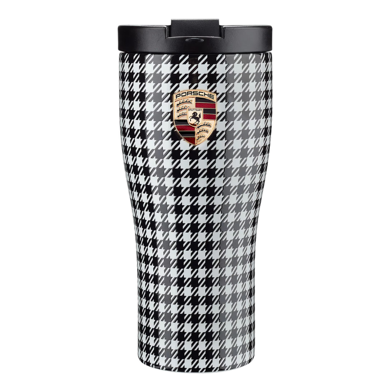 Porsche Double Walled Pepita Thermos Travel Cup - 460 ml