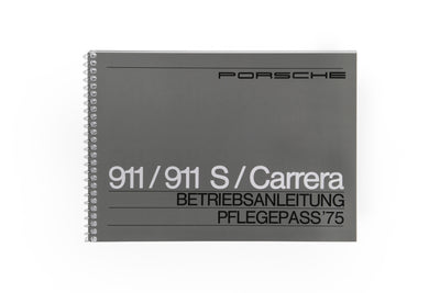 Porsche Driver’s Manual German - 911 1975 WKD-465-910