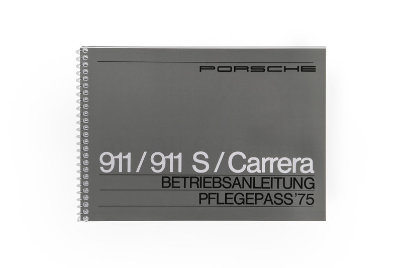Porsche Driver’s Manual German - 911 1975 WKD-465-910