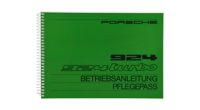 Porsche Driver’s Manual German - 924 1982 WKD-470-510