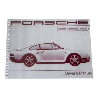 Porsche Driver’s Manual UK - 959 1987 WKD-959-020-87