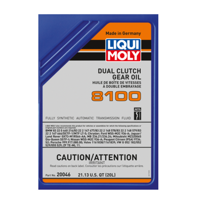 Porsche Dual Clutch Gear Oil 8100 20L 20046
