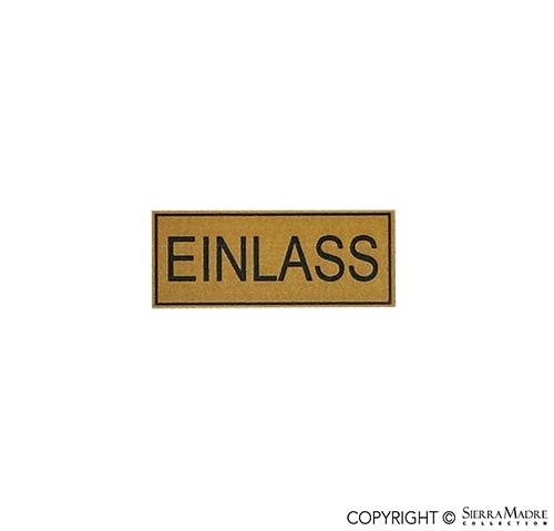 Porsche Einlass Oil Filter Decal - Water Transfer SMC-07-800-1