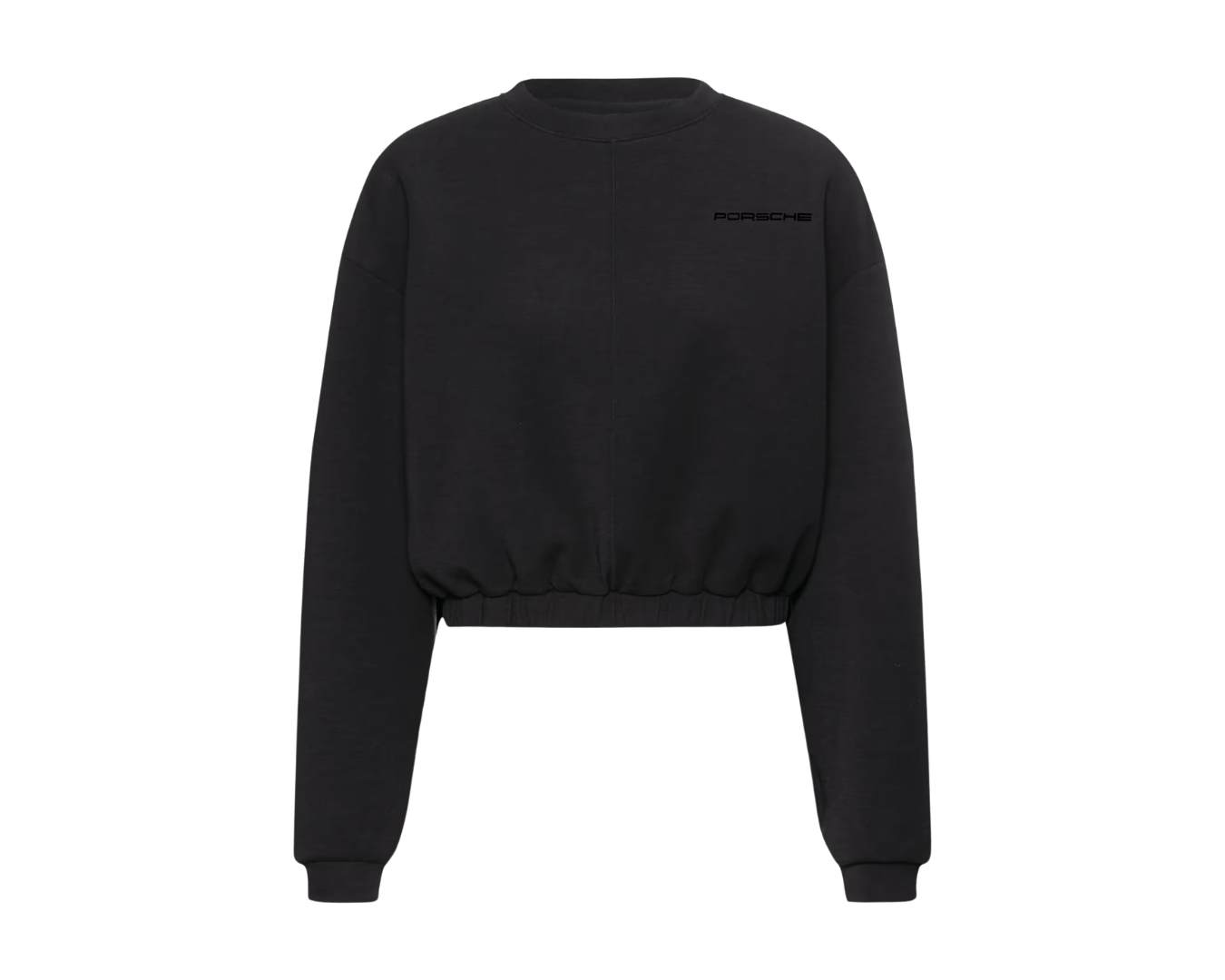 Porsche Electric Lifestyle Womens Cropped Sweatshirt - Black