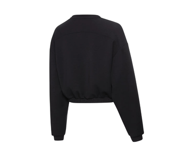 Porsche Electric Lifestyle Womens Cropped Sweatshirt - Black
