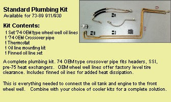Porsche Elephant Racing Oil Cooler Plumbing Kit - 911/930 73-89 220003