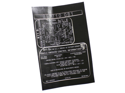 Porsche Engine Decal - 911 05-08 997-006-109-01