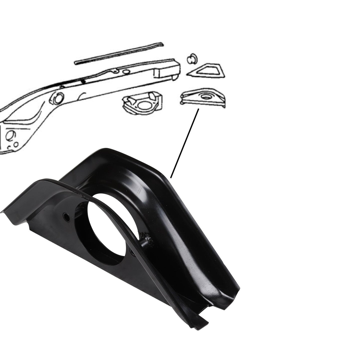 Porsche Engine Mounting Bracket - Left & Right - 911 65-89 901-501-083-20