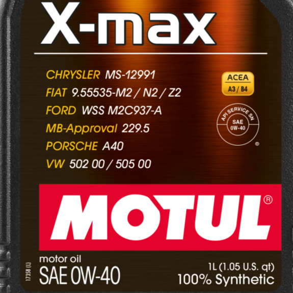 Porsche Engine Oil SAE 0W-40 1L 104531