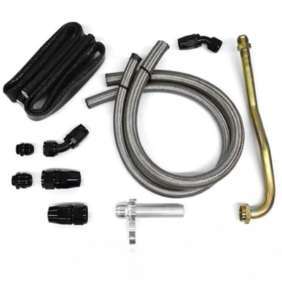Porsche Engine Oil Tank Line Set - An Line Conversion - 914-6 70-72 - 914 70-76 OIL-901-107-710-AN12-PMS