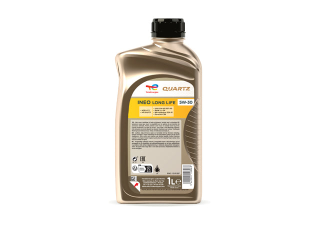 Porsche Engine Oil - Total Quartz INEO Long Life - 5W-30 Synthetic 1 Liter , Cayenne/Panamera/Macan | 2004-2025 213818