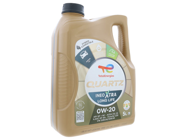 Porsche Engine Oil - Total Quartz INEO Xtra Long Life - 0W-20 Synthetic 5 Liter , Panamera/Cayenne/Macan | 2017-2025 226006