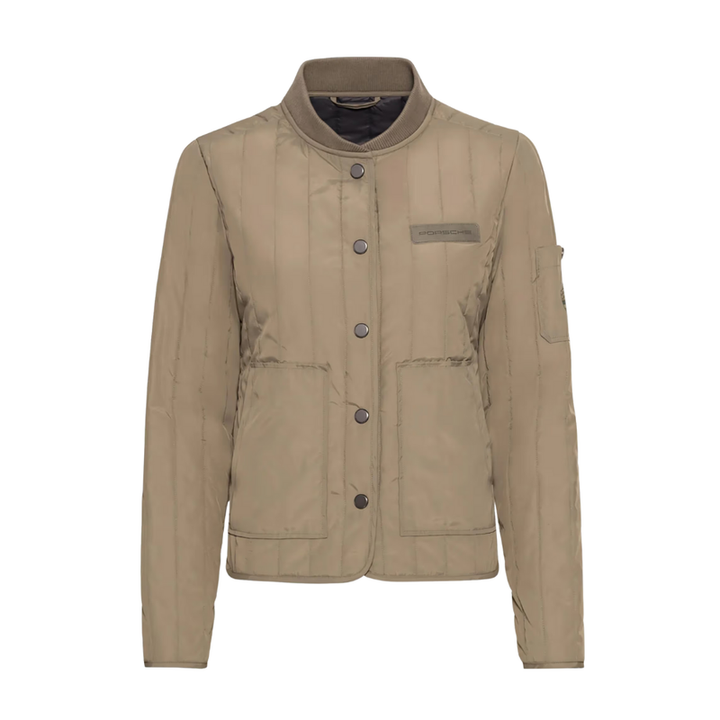 Porsche Essential Baseball Collar Womens Quilted Jacket