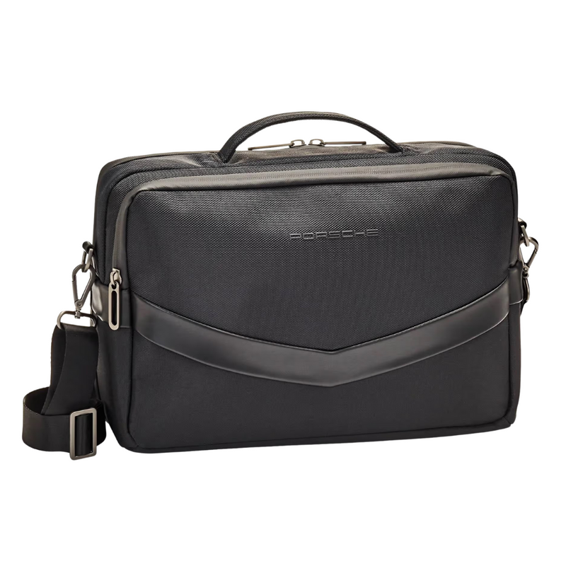Porsche Essential Black 2 In 1 Messenger Bag