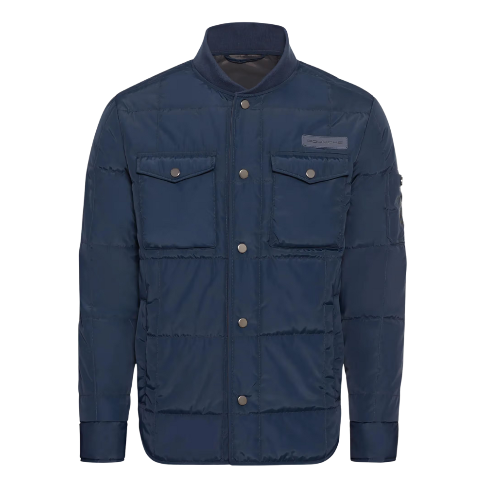 Porsche Essential Collection Mens Blue Quilted Jacket