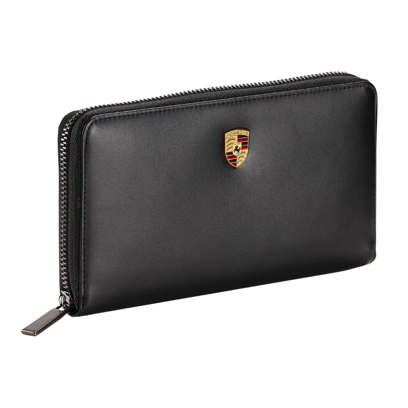 Porsche Essential Cowhide Leather Black Womens Wallet