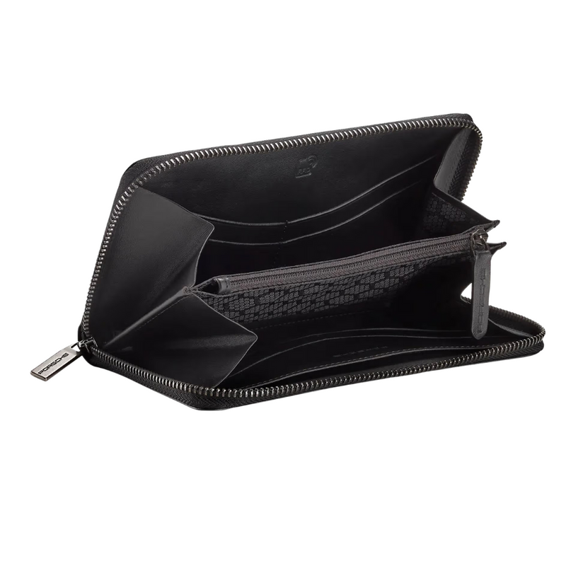 Porsche Essential Cowhide Leather Black Womens Wallet