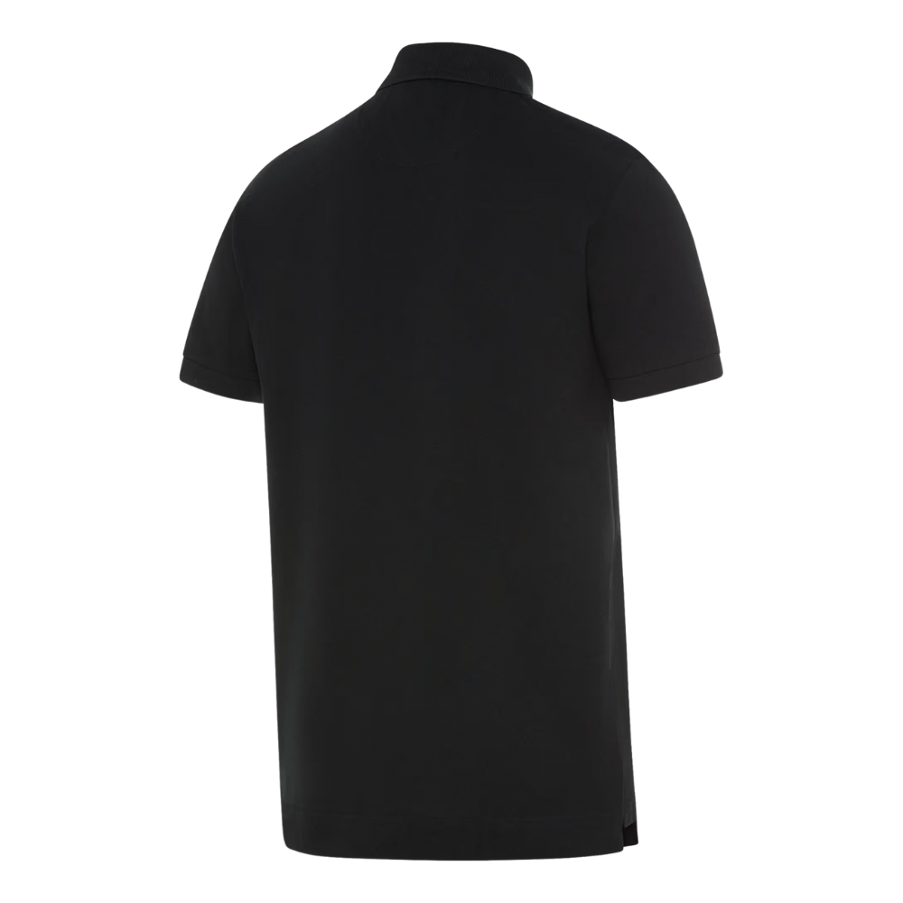 Porsche Essential Crest Mens Black Polo Shirt