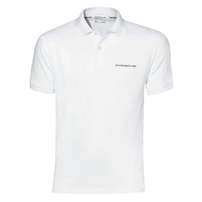 Porsche Essential Mens White Polo Shirt