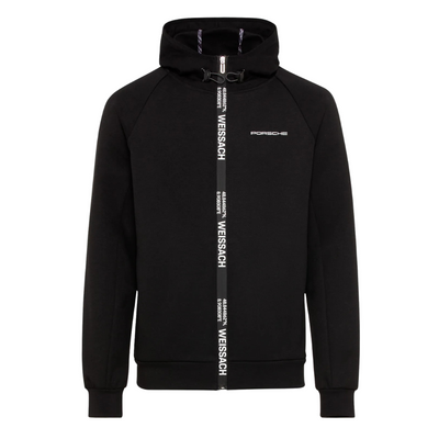 Porsche Essential Weissach Mens Black Sweatshirt Jacket