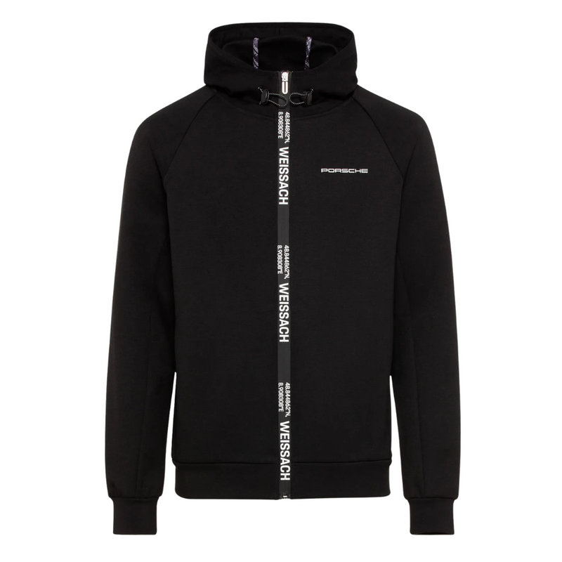 Porsche Essential Weissach Mens Black Sweatshirt Jacket