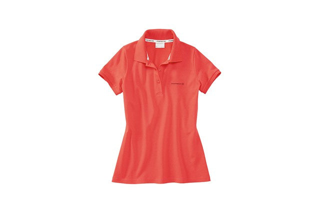 Porsche Essential Women Classic Light Red Polo Shirt - Small