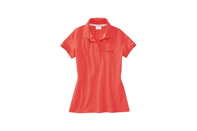 Porsche Essential Women Classic Light Red Polo Shirt - Small