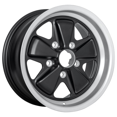Porsche Evolution Fuchs Wheel Black 15x7 - 911/912E/930 FE150701302371B