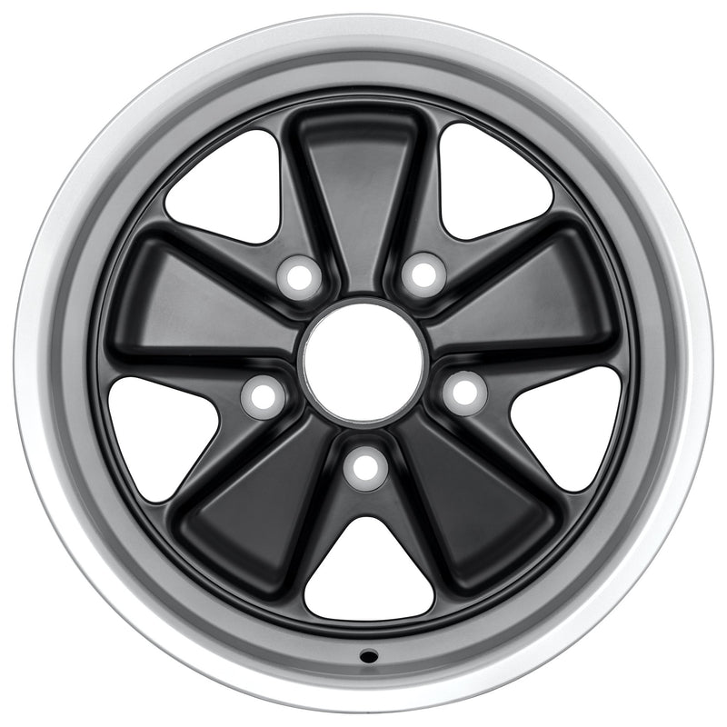 Porsche Evolution Fuchs Wheel Black 15x7 - 911/912E/930 FE150701302371B