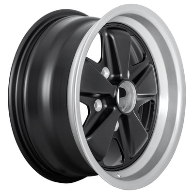 Porsche Evolution Fuchs Wheel Black 15x7 - 911/912E/930 FE150701302371B