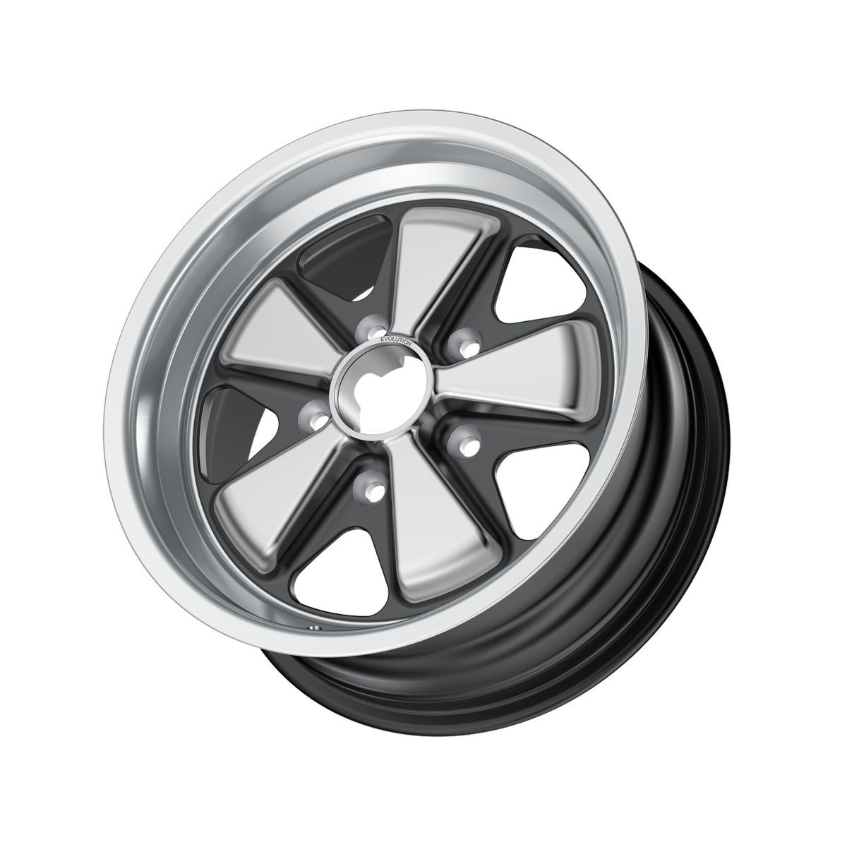 Porsche Evolution Fuchs Wheel Silver 15x7 - 911/912E/930 FE150701302371S