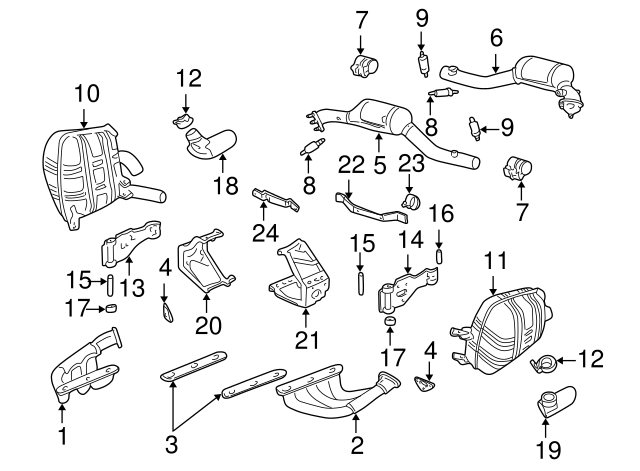 Porsche Exhaust Manifold Gasket - 99611110755 - 911 65-89 99611110755