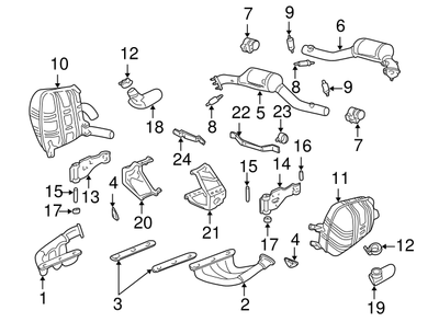 Porsche Exhaust Manifold Gasket - 99611110755 - 911 65-89 99611110755