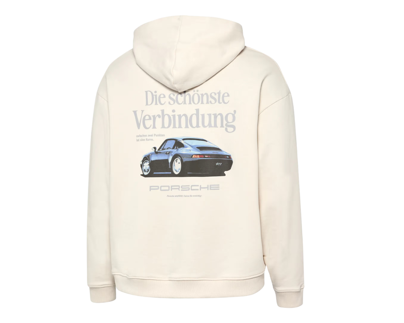 Porsche Fan Community Retro Unisex Hoodie - Off White
