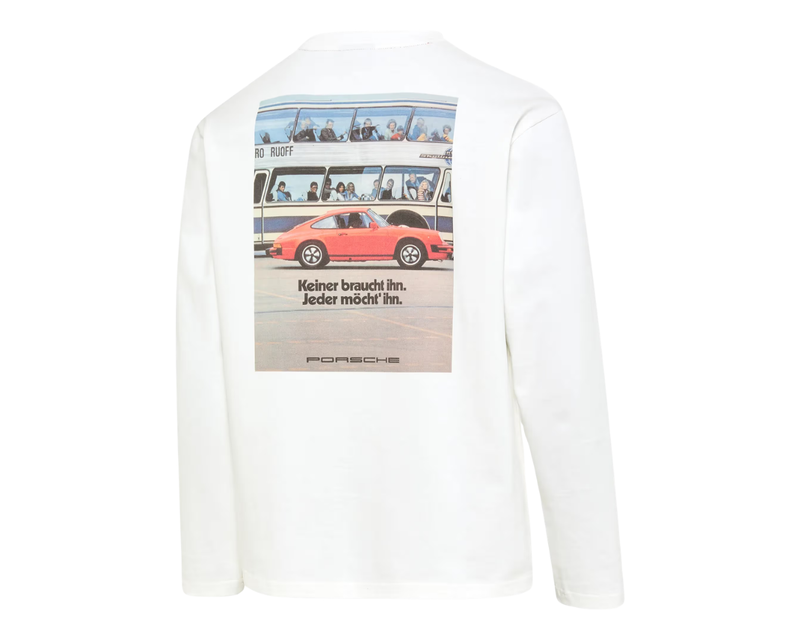 Porsche Fan Community Retro Unisex Long Sleeve Shirt - White