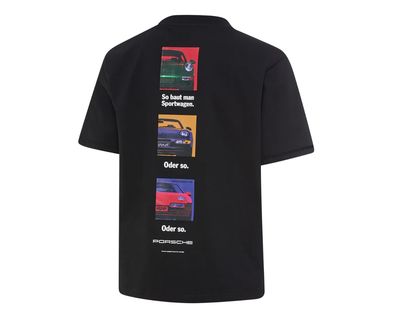 Porsche Fan Community Retro Unisex T-Shirt - Black