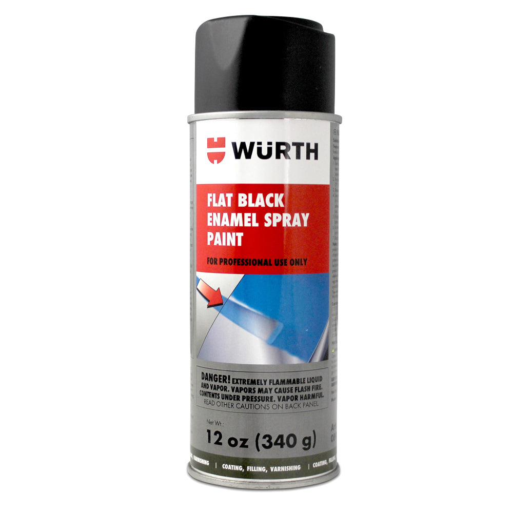 Porsche Flat Black Enamel Aerosol 12 oz 0892140004