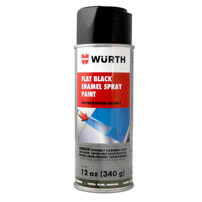 Porsche Flat Black Enamel Aerosol 12 oz 0892140004