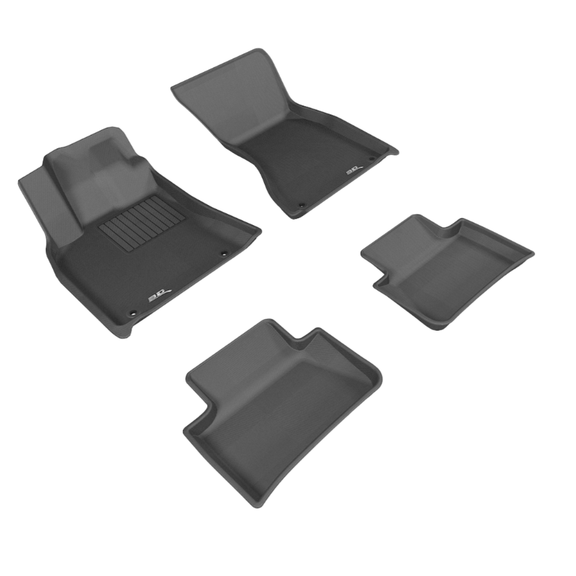 Porsche Floor Mat Set Black - Macan 15-23 L1PO01401509