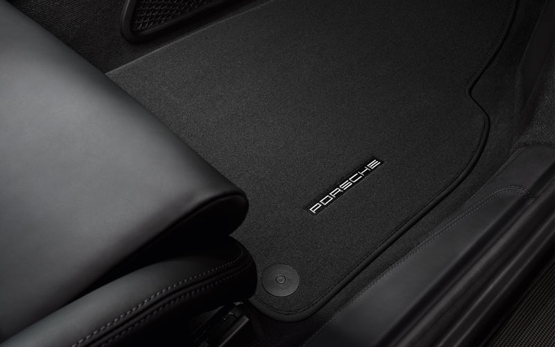 Porsche Floor Mats - Black - Dark Silver - 98155161310SMD - 981 - 982 13-23 - 991 12-18 98155161310SMD