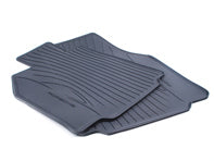 Porsche Floor Mats Black - Set of 2 - 98704480093 - 997 05-12 - 987 04-12 98704480093