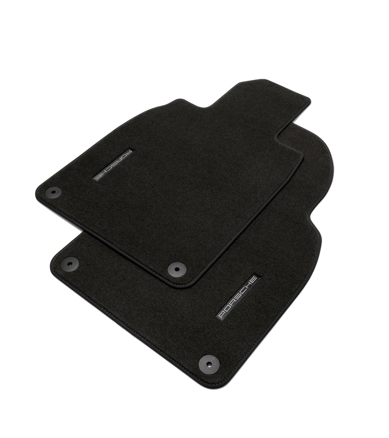 Porsche Floor Mats - Black - Silver - 99155161310TCG - 991 12-18 99155161310TCG