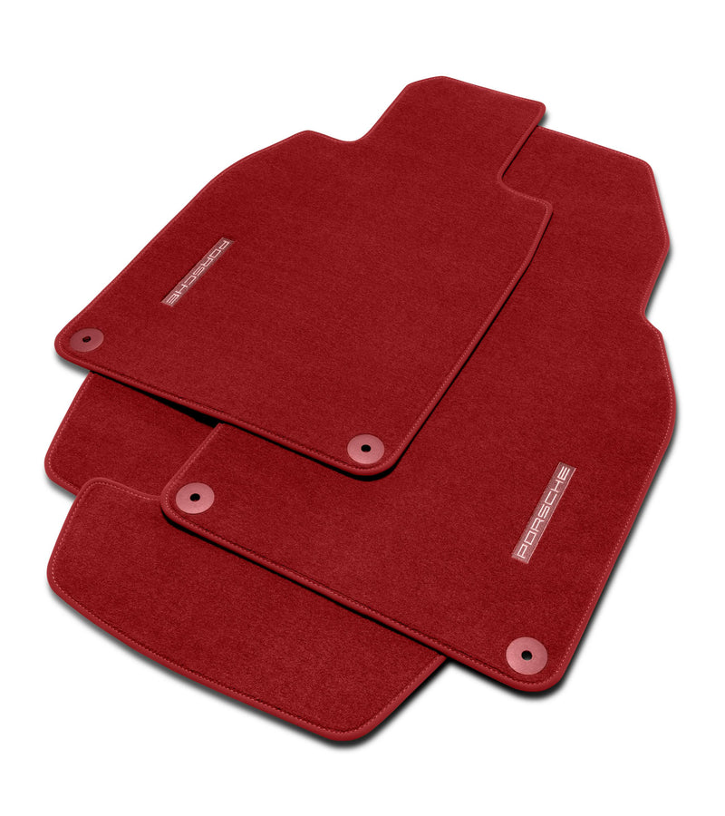 Porsche Floor Mats - Carrera Red - 99155161310N10 - 991 12-18 99155161310N10