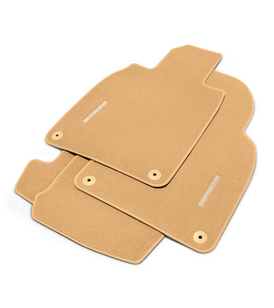 Porsche Floor Mats - Luxor Beige - 99155161310T75 - 991 12-18 99155161310T75